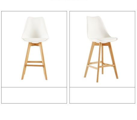 Kaffeeshop Barmöbel Hochstuhl Massivholz Barhocker mit Lederfunktion japanischer Stil