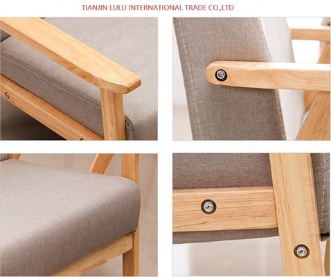 Holzsofa für Wohnzimmer Sektionsstil und OEM-Akzeptanz im Design enthalten