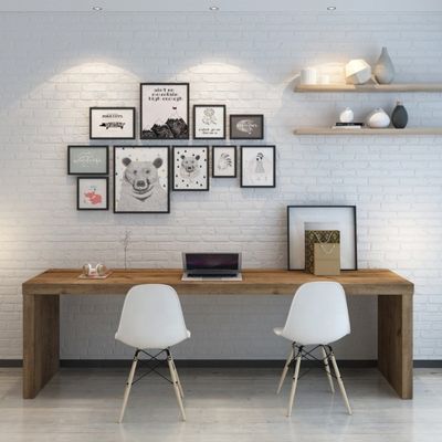 Modernes Design Massivholz Computer-Schreibtisch und Konferenztisch für die Zusammenarbeit