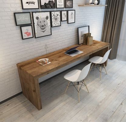 Modernes Design Massivholz Computer-Schreibtisch und Konferenztisch für die Zusammenarbeit
