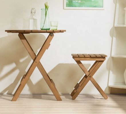 Tragbare Holz-Picknick-Weinteller aus Bambus mit Klappbeinen Leicht Luxus-Nordic Balkon Tisch für Unterhaltung im Freien