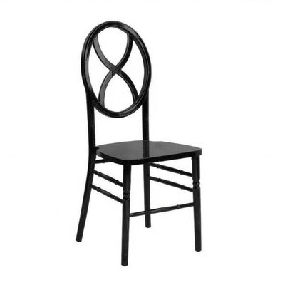 NO Falte aus massivem Holz Stapelbare Bankettstühle für Hotelmöbel Rundrücken Chiavari Design