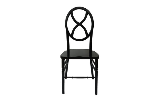 NO Falte aus massivem Holz Stapelbare Bankettstühle für Hotelmöbel Rundrücken Chiavari Design