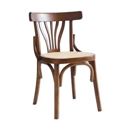 Massivholzstapelfähige Nordische Design Rattan Sitz Esszessel