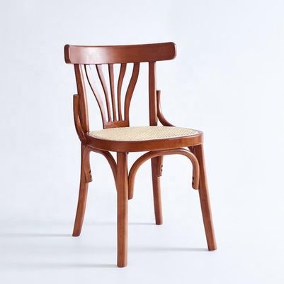 Massivholzstapelfähige Nordische Design Rattan Sitz Esszessel