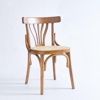 Massivholzstapelfähige Nordische Design Rattan Sitz Esszessel