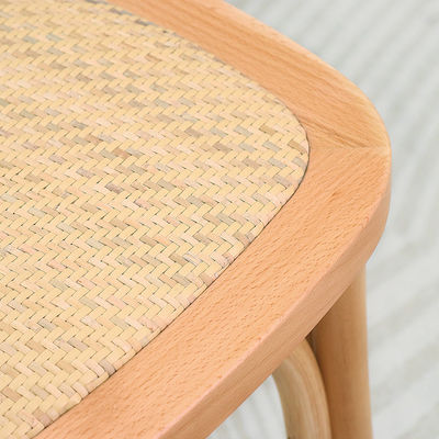Professionelle Stapelbare X Rücken Rattan Esszessel Französisch Akzent Holz Stuhl für Hochzeitsfeier in kundenspezifischen Farben