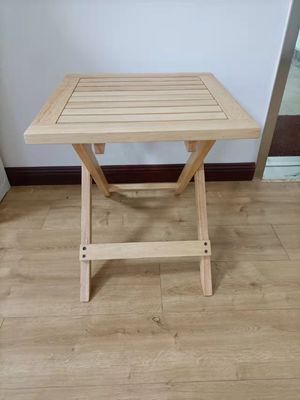 Modernes Design Kleines Klappgartenkautschukholz Tisch für Terrasse Outdoor Kaffee Getränke Postverpackung Moderner Stil