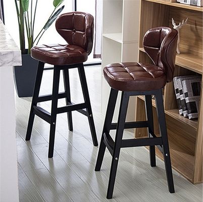 Postverpackung Y Moderne Antike Polsterholz Barstuhl Hocker Leder Hochstuhl für Bartisch zu erschwinglichen Preisen