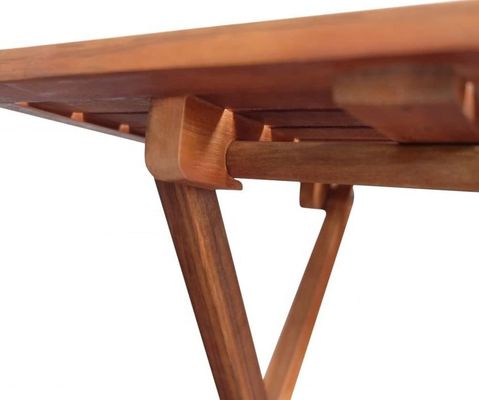 Kleiner Klapptisch im Garten Seitendecke Terrasse Outdoor Kaffee Tee Getränke Teakholz Picknicktisch
