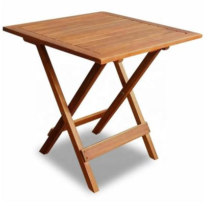 Kleiner Klapptisch im Garten Seitendecke Terrasse Outdoor Kaffee Tee Getränke Teakholz Picknicktisch