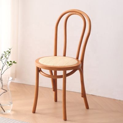 Natürliche Rattan-Kissen aus Massivholz Hochzeitsstuhl aus Holz Moderne kundenspezifische Bankett-Stapelstuhl für Gewerbemöbel