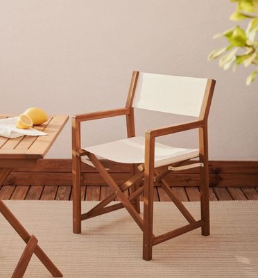 Postverpackung Nordic Modern Outdoor Chair mit Massivholz und Klappdesign