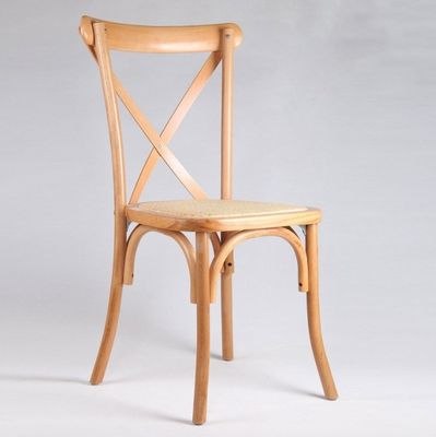 Rattan Cross Back Stuhl für das Esszimmer Hochzeit Moderne Holzstuhl in Braun/Natur/Weiß/Rotwein 25 Tage Lieferung