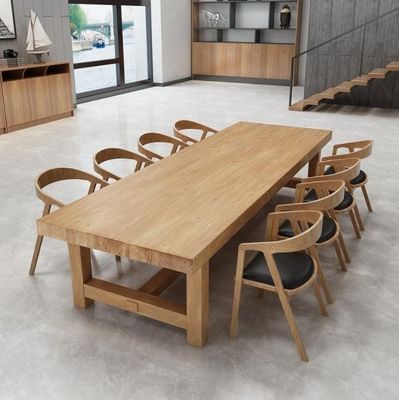 Esstischmöbel Nordische Kunst Massivholz Esstisch/Restauranttisch mit modernem Design