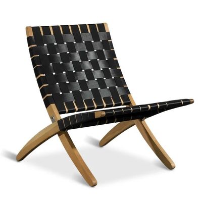 Holz-Esstuhl für den Außenbereich mit klappbarem Design und massivem Holz