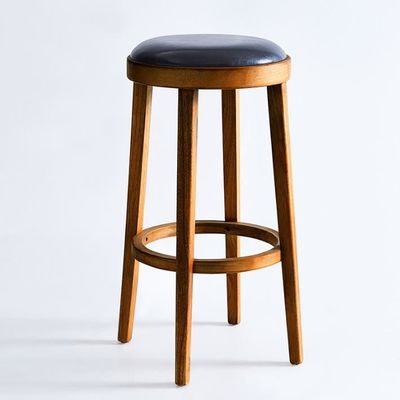 Spezifische Barstühle Neues Design Holz Moderne Polster runde Hochstühle für klassisches Design