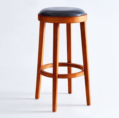 Spezifische Barstühle Neues Design Holz Moderne Polster runde Hochstühle für klassisches Design