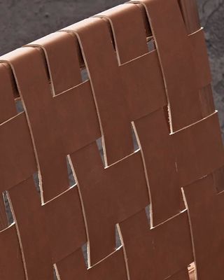 Ash Wood Frame Nordic Bistro Barstühle mit Sattelleder Gewebten Sitzplätzen