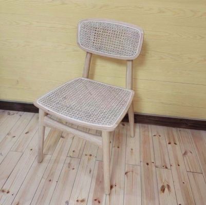 Allgemeine Moderne nordische Design Massivaschholz Rattan Esszessel für Heimmöbel