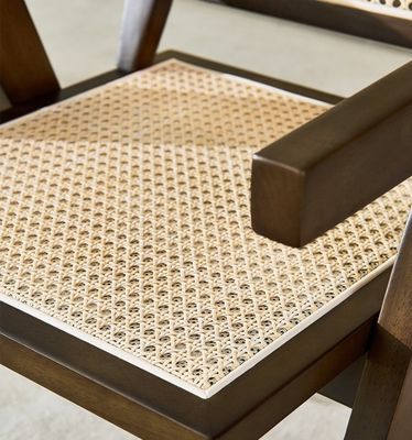 OEM-Service akzeptiert Modern Design Massivholz Rattan Stuhl