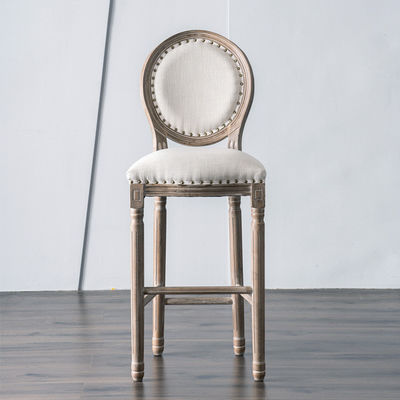 Anpassungsfähiger Sitzstand Holz hoher Bar Stuhl für Barmöbel W49.5*D49*H99.5CM