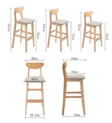 OEM-Dienst Akzeptiert Naturmassivholz Barhocker für Hochstuhl Möbel und Kissen