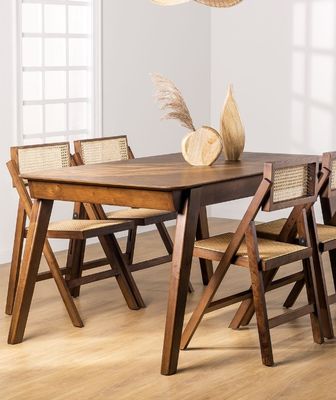 Moderner Holzstuhl Naturrattan Massivholz Klappstuhl für Veranstaltungen mit Postverpackung