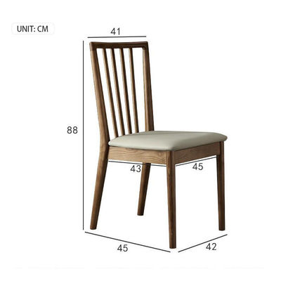 Zeitgenössischer Design Hochrücken Polstered Esszessel aus Aschholz für Restaurant und Hotel