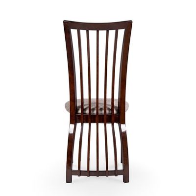 Esszimmermöbel Hohe Rückenstühle mit Holzrahmen und Stoffpolsterung im nordischen Stil