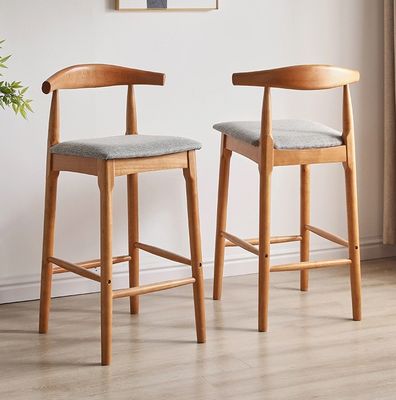 Hochstuhl aus Massivholz für Pub-Coffee Shop W41*D44*96CM Gewerbliche Möbel