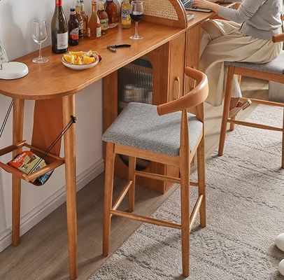 Hochstuhl aus Massivholz für Pub-Coffee Shop W41*D44*96CM Gewerbliche Möbel