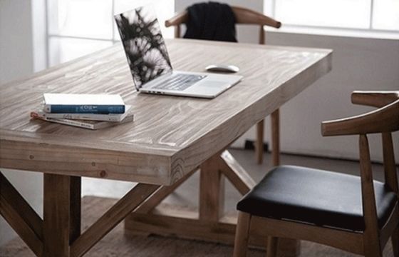 Maßgeschneiderter Luxus-Französisch Massiv Kiefernholz Restaurant Esszimmer Tisch Set
