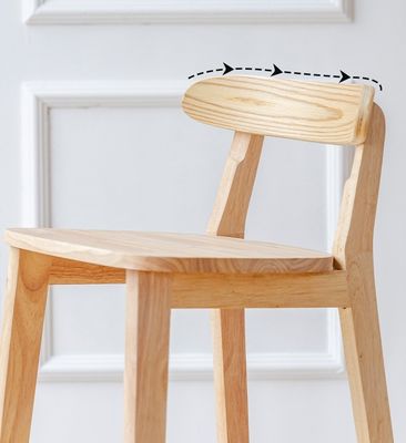 Vintage-Stil Hochstuhl Barhocker mit massivem Holzmaterial LL-C34