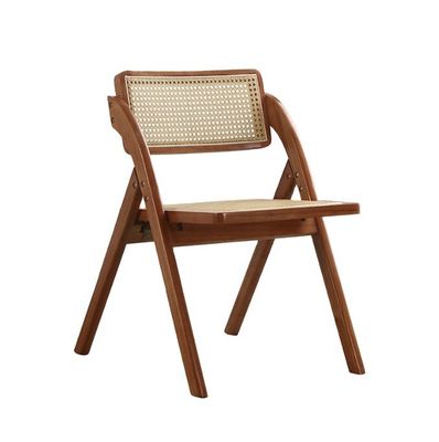Postverpackung Modernes Design Klappbares Holz Rattan Restaurantsessel für Möbel