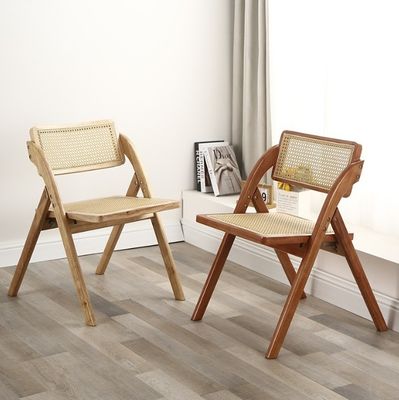 Postverpackung Modernes Design Klappbares Holz Rattan Restaurantsessel für Möbel