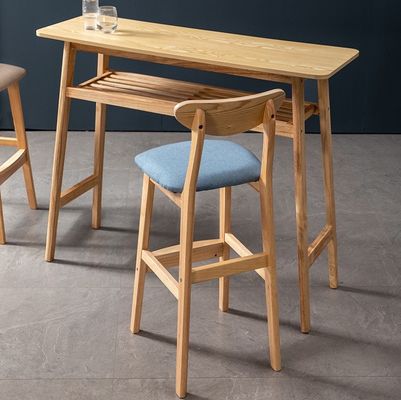 Massivholz-Barhocker im Vintage-Stil für Pub-Coffee Shop W38*D44*H101 cm
