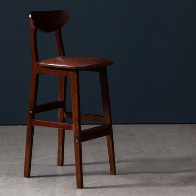 Massivholz-Barhocker im Vintage-Stil für Pub-Coffee Shop W38*D44*H101 cm