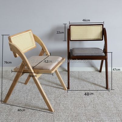 Holz Rattan Klappwohnzimmer Esszimmer Stühle Moderne Design-Stil für Esszimmer Möbel und Massivholz Bau