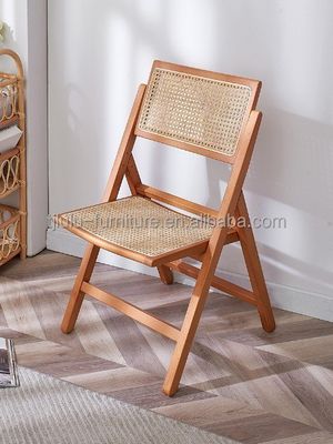Postverpackung Massivholz Rattan Klappstuhl für Nordische Restaurants