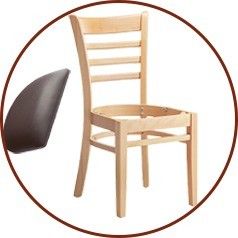 Moderner Stil Stoff Schaumsponge Cover Holz Stuhl für Holz Hotel Esszimmer