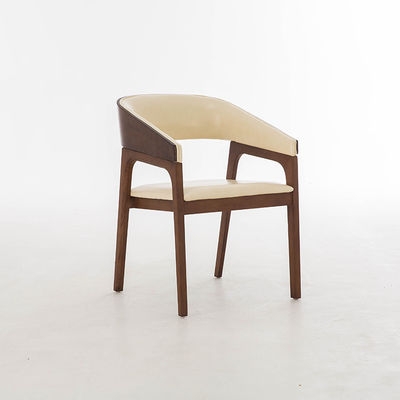 Nordic Solid Wood Design Präsidentenstuhl Schwarzes Leder Möbel Hinweis Sessel Sessel für Restaurant Garantie Ein Jahr