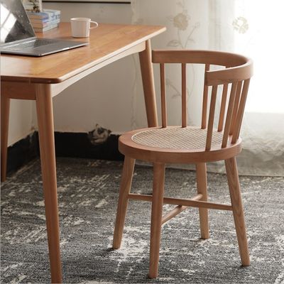 Massivholz Esszessel Nordic Good Design Antike Restaurantmöbel mit modernem Stil in 55cm*40cm*74cm