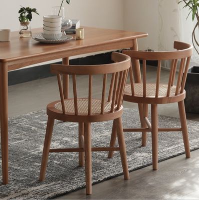 Massivholz Esszessel Nordic Good Design Antike Restaurantmöbel mit modernem Stil in 55cm*40cm*74cm