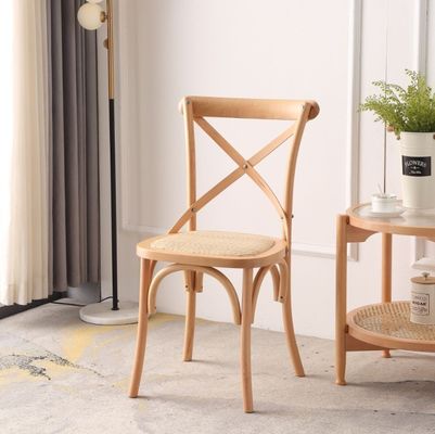 Massivholz Kreuz Rücken Hochzeit Holz Stuhl für Veranstaltungen mit individuellen Designs