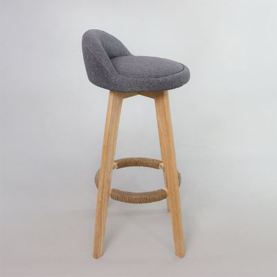 Moderner Stil Antike gepolsterte Holzhocker Leder Barstuhl für Bar Tisch Esszimmer und Bar Funktion