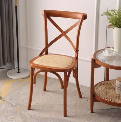 Massivholz Kreuz Rücken Hochzeit Holz Stuhl für Veranstaltungen mit individuellen Designs