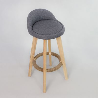 Moderner Stil Antike gepolsterte Holzhocker Leder Barstuhl für Bar Tisch Esszimmer und Bar Funktion