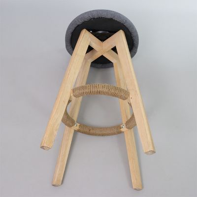 Moderner Stil Antike gepolsterte Holzhocker Leder Barstuhl für Bar Tisch Esszimmer und Bar Funktion