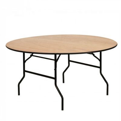Design Rundes Holz Bankett Hochzeit Klapptisch Bauernhof Esstisch für Veranstaltungen Vermietung und Esszimmermöbel